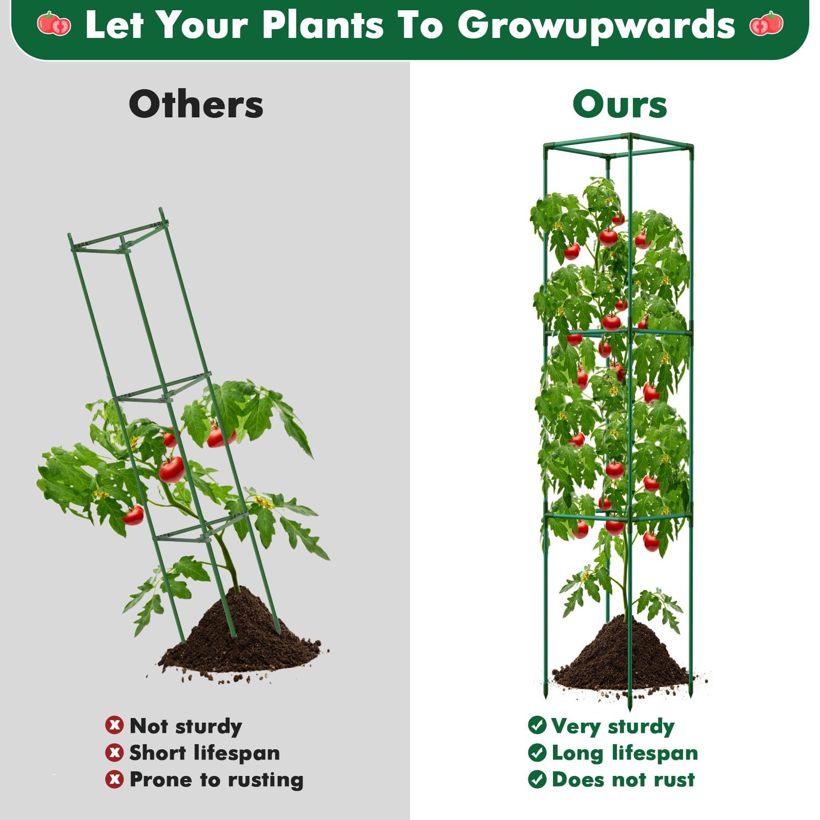 トマト様の専用ページ Amazon | Lezmarket トマトケージ 3個パック 庭