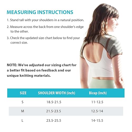 Miniatura 6 de KD Soporte de hombro soportes de hombro dobles para mujereshombres, alivio de tendinitis, artritis, dolor de hombro, soporte de puño giratorio