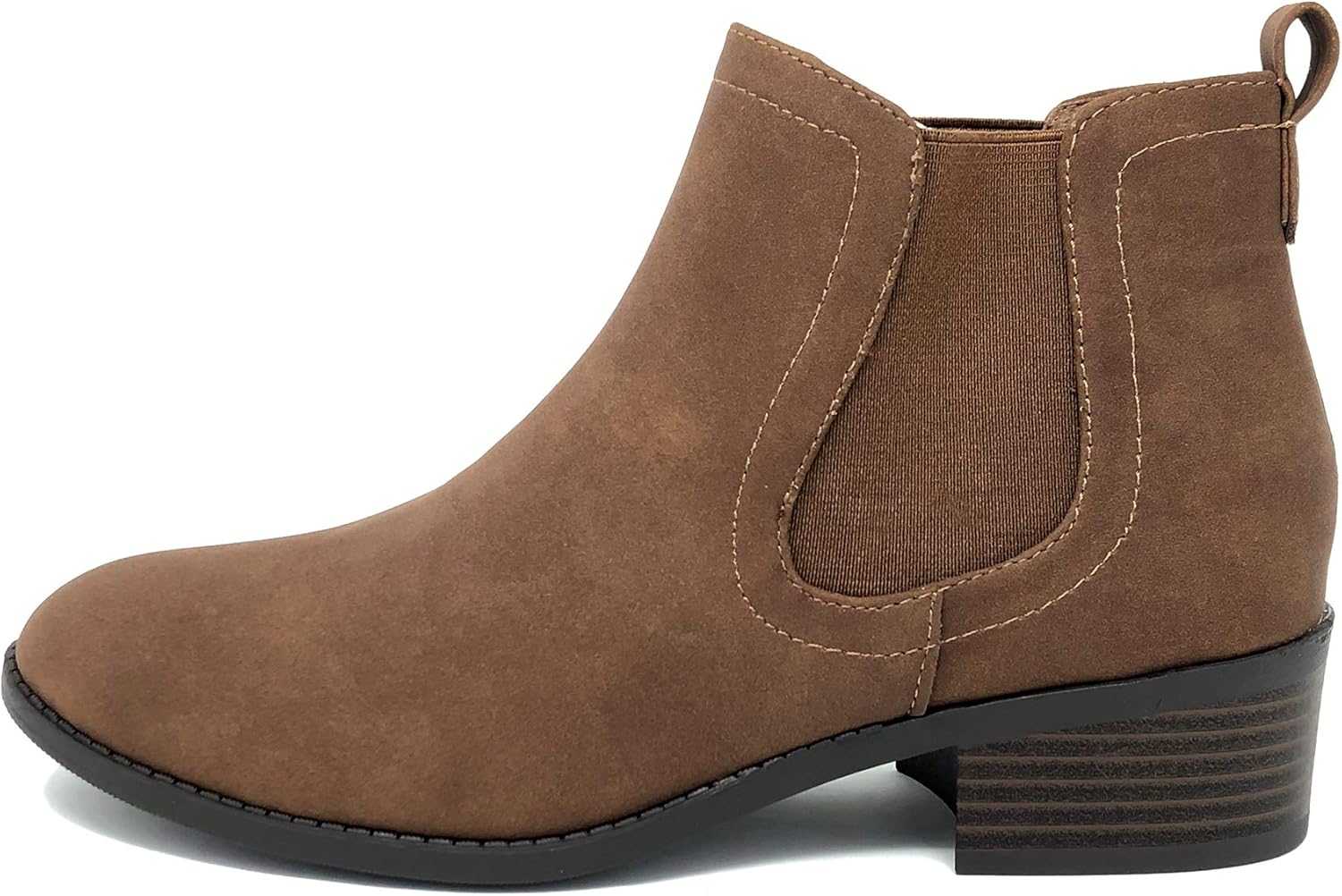Women's Flat Closed Toe Bootie with Side Elastic and Back Tab Code (5.5 M US, Cog Dispu)
