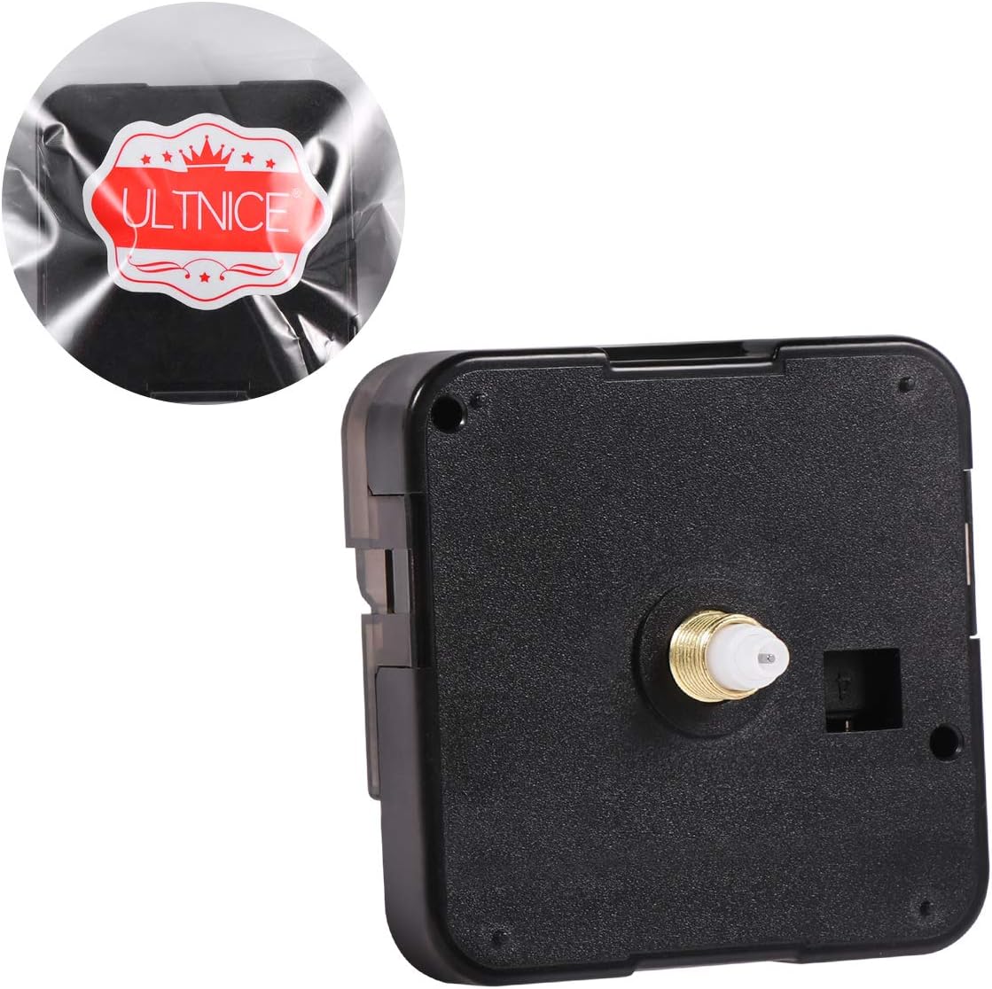 ULTNICE Quartz Clock Movement Mechanism Replacement Battery Operated DIY Repair Parts (NO Hands)