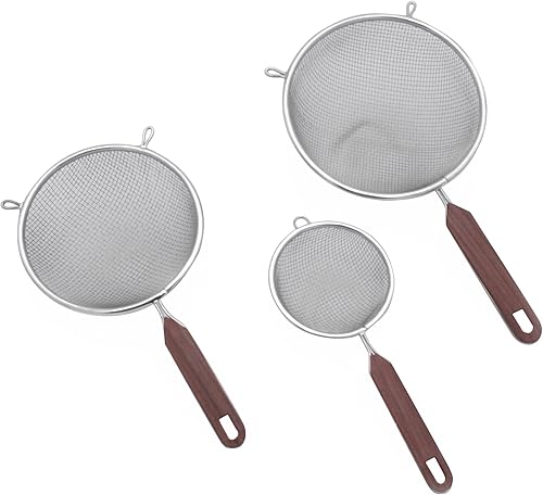 Miniatura 4 de Mini coladores de acero inoxidable con puntas de descanso de 3/3.5/4"