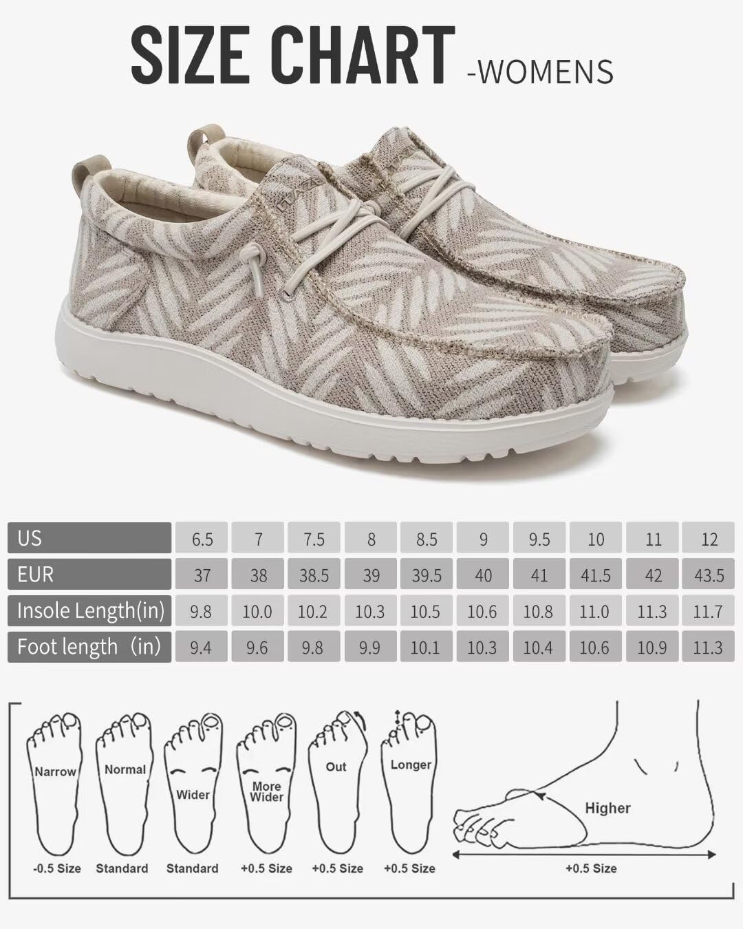 ITAZERO Women's Wide Width Walking Shoes Slip-On Loafers with Arch Support Diabetic-Orthopedic Comfort Shoes for Swollen Feet for Plantar Fasciitis - Image 6