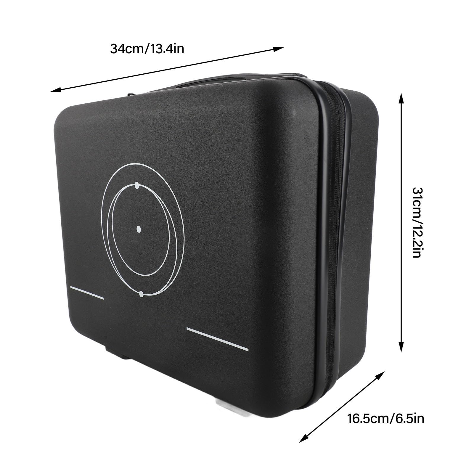 KKPLZZ Satelliten-Reisetasche, Stoßfest, Wasserabweisend, Tragbare Hartschalen-Tragetasche für Satellitenausrüstung, mit Stauraum für Adapterkabel, Halterung, Netzteil
