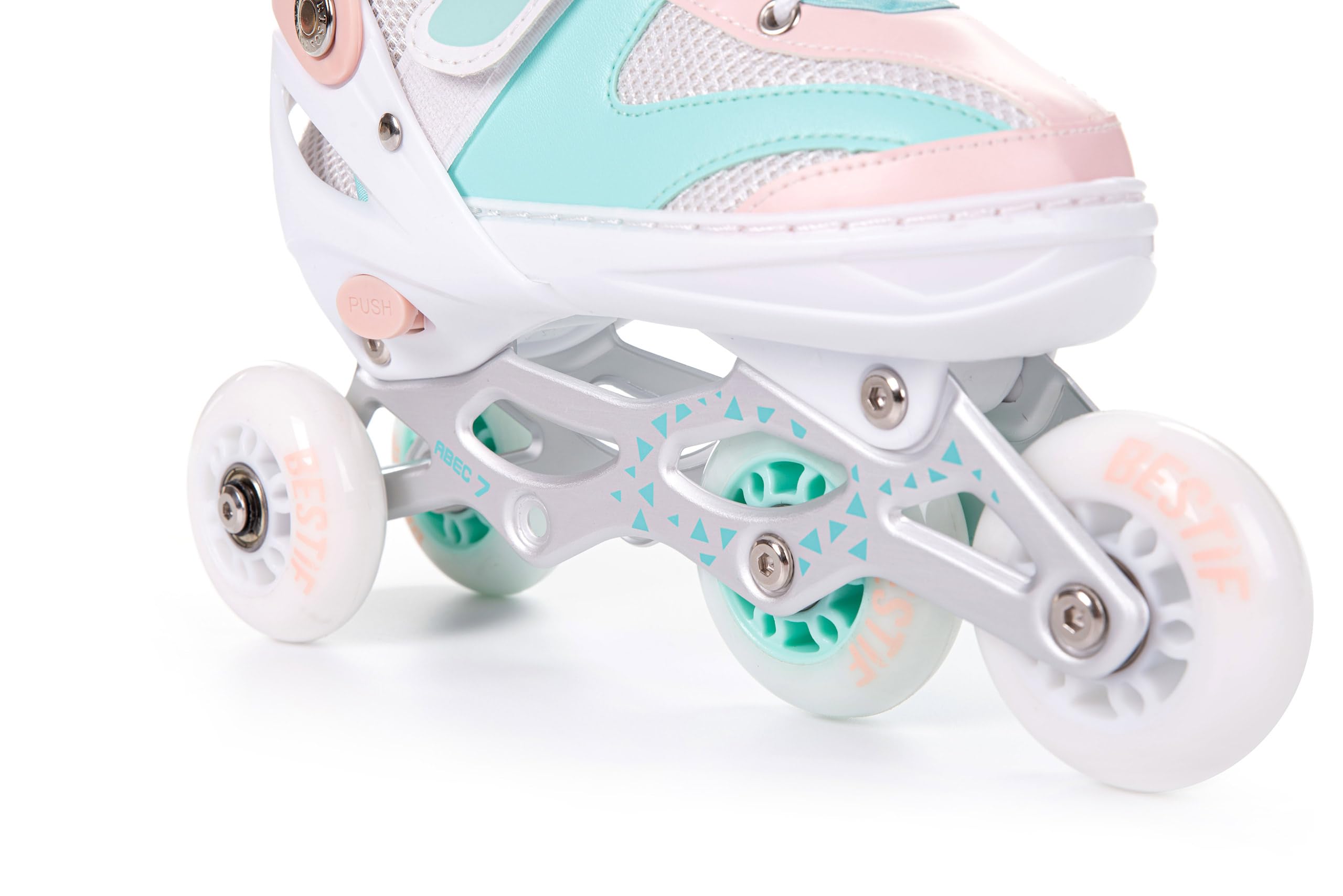 Inliner für Kinder und Erwachsene Inline Skates 4in1 Rollschuhe Schlittschuhe Verstellbar