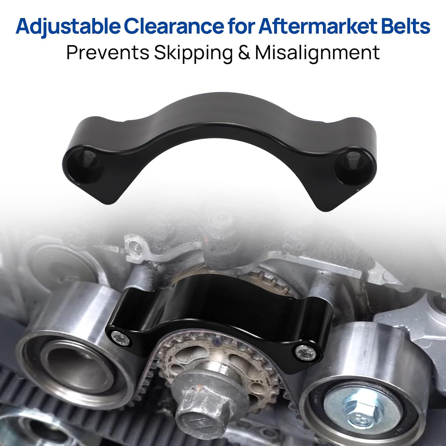 V2 Timing Belt Guide for Subaru WRX 2002-2014, 2004-2021 STI, 2005-2009 Legacy GT, 2004-2008 Forester XT - Billet Aluminum EJ Engine Protection Upgrade