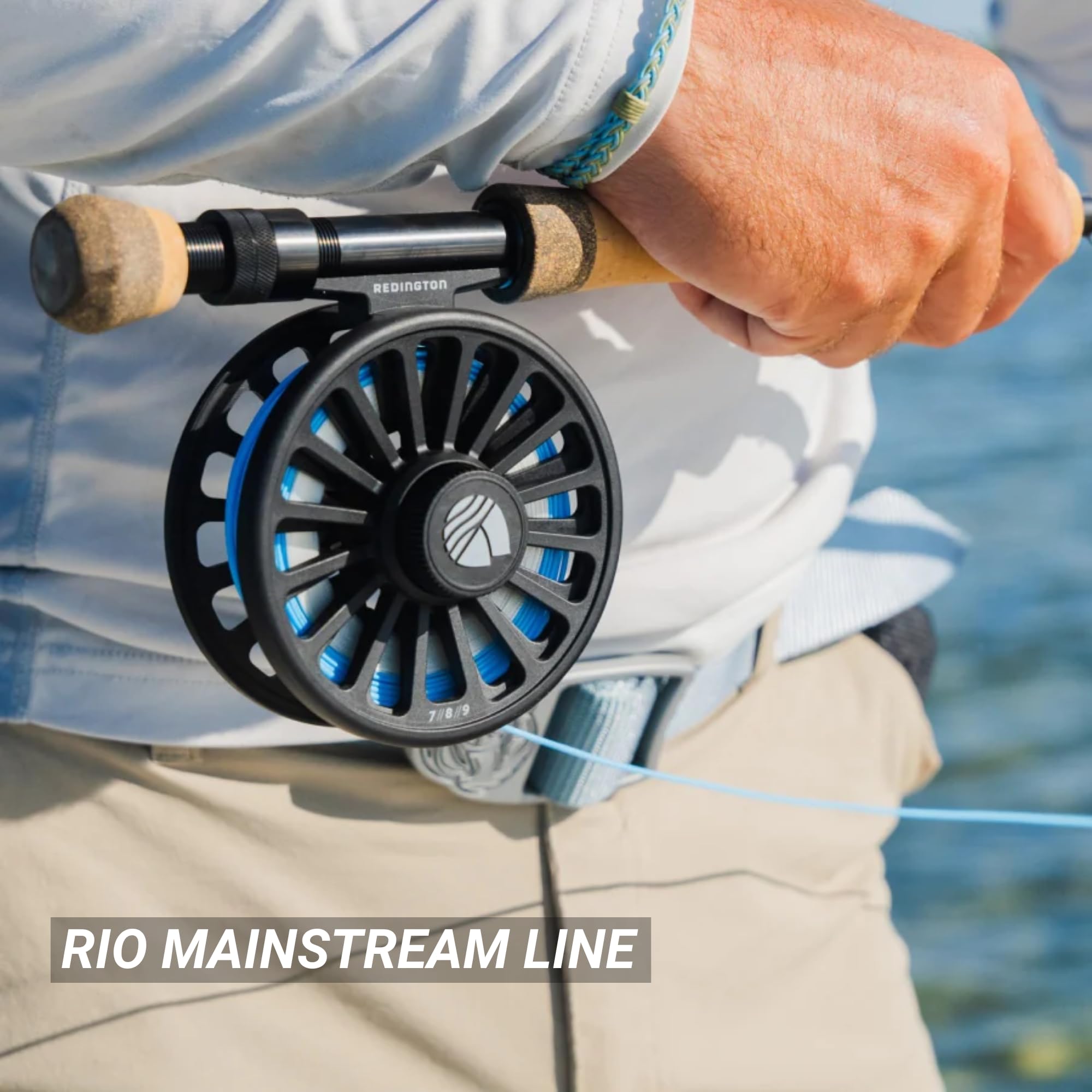 Redington Wrangler Fliegenfisch-Set, mittelschnelle Angelrute, Crosswater Rolle, Fliegenschnur, Vorfach und Tragetasche