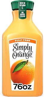 Simply Orange Pulp Free Orange Juice, 76 fl oz