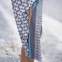 Vista 7 de BAGNO MILANO Toallas de playa de algodón turco orgánico, suaves, de secado rápido, de gran tamaño, para playa, yoga, spa, piscina