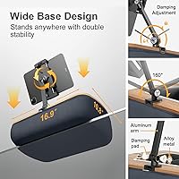 Vista 6 de Tablet Pillow Stand for Lap Use,Adjustable iPad Holder with Snack Bowl,360° Rotating Clip for 4.7-13" Kindle,Phone,Tablet.Ideal for Hands-Free