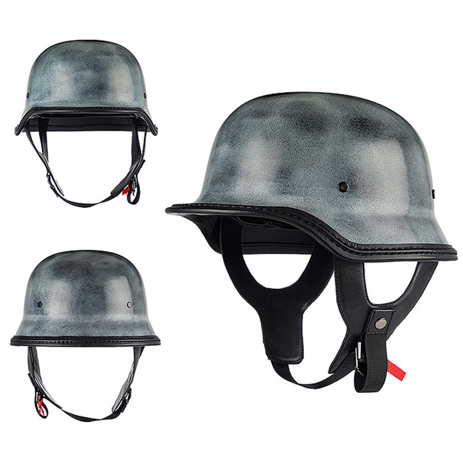 BYB/RNG White BY-666 Retro Adult Classic Otorcycle Half Face Helet Open Face Racing Otorcycle Helet - Half-face Helets, Open-face Helets