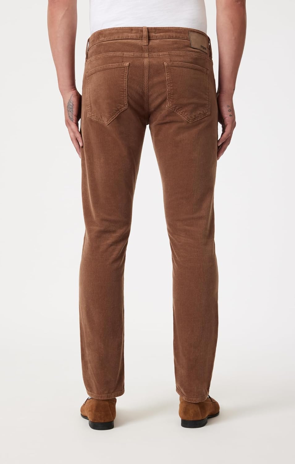 Mavi Men's Jake Mid Rise Skinny Leg Pants, Camel Cord, 38x30