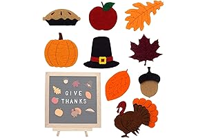 9pcs Thanksgiving Felt Letter Board Decorations: Express Gratitude with Charm