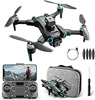 Drone com Câmera 4K, Drone Profissional Controle Remoto, 15 Minutos de Voo, Bateria 1800mAh, Mini Dobrável DroneQuadricóptero, Aniversário Brinquedos Educativos(S4S)