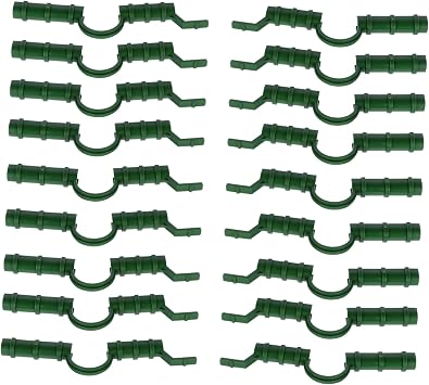 20 Piece Greenhouse Shed Film Clip Plastic Clamp for Netting