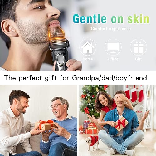 Miniatura 18 de Repuesto de cabezal de afeitadora eléctrica Serie 9 94M, compatible con maquinillas de afeitar eléctricas Braun Series 9 290cc, 9291cc, 9370cc, 94