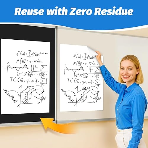 Miniatura 4 de AFMAT Almohadillas adhesivas de caballete, 20 x 23 pulgadas, papel de caballete para profesores, papel de caballete resistente a la decoloración de