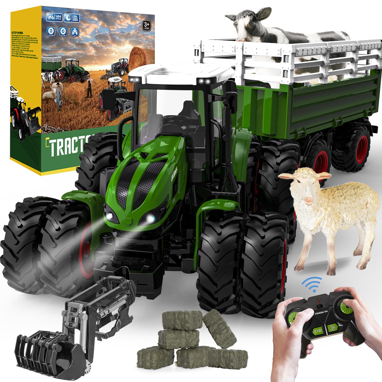 PENGBU RC Bauernhof-Traktor-Set