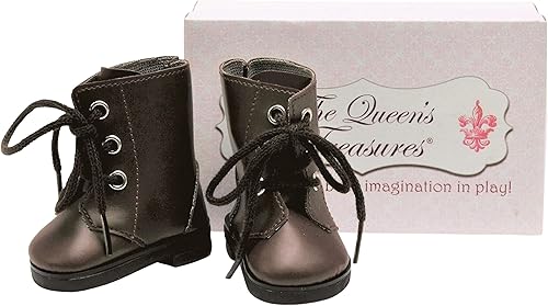 Miniatura 7 de THE QUEEN'S TREASURES Ropa y zapatos de muñeca de 18 pulgadas, Little House on The Prairie - Traje y zapatos de calico azul de 5 piezas. Diseñado