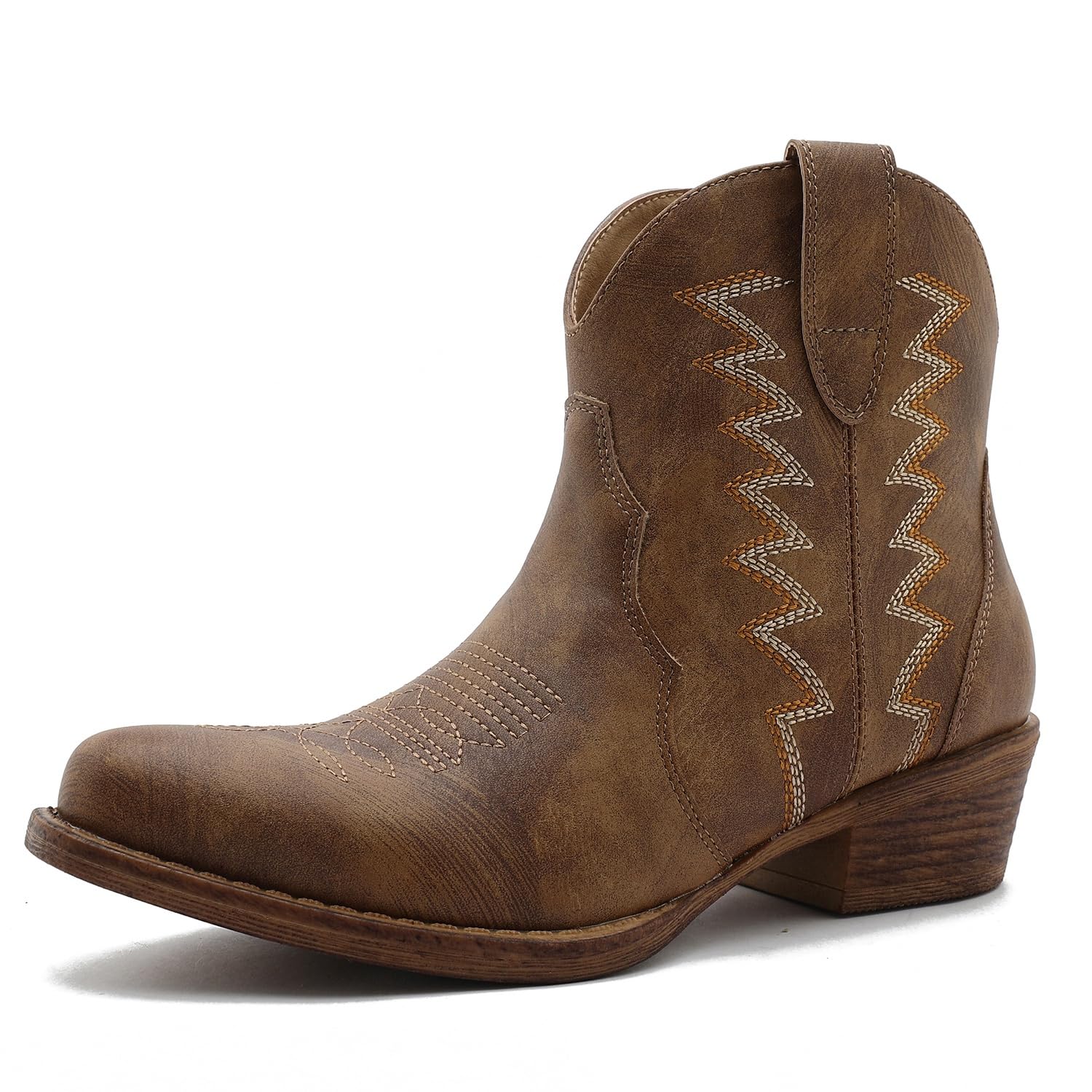 GLOBALWIN Women's Western Boots Ankle Cowboy Boots For Women