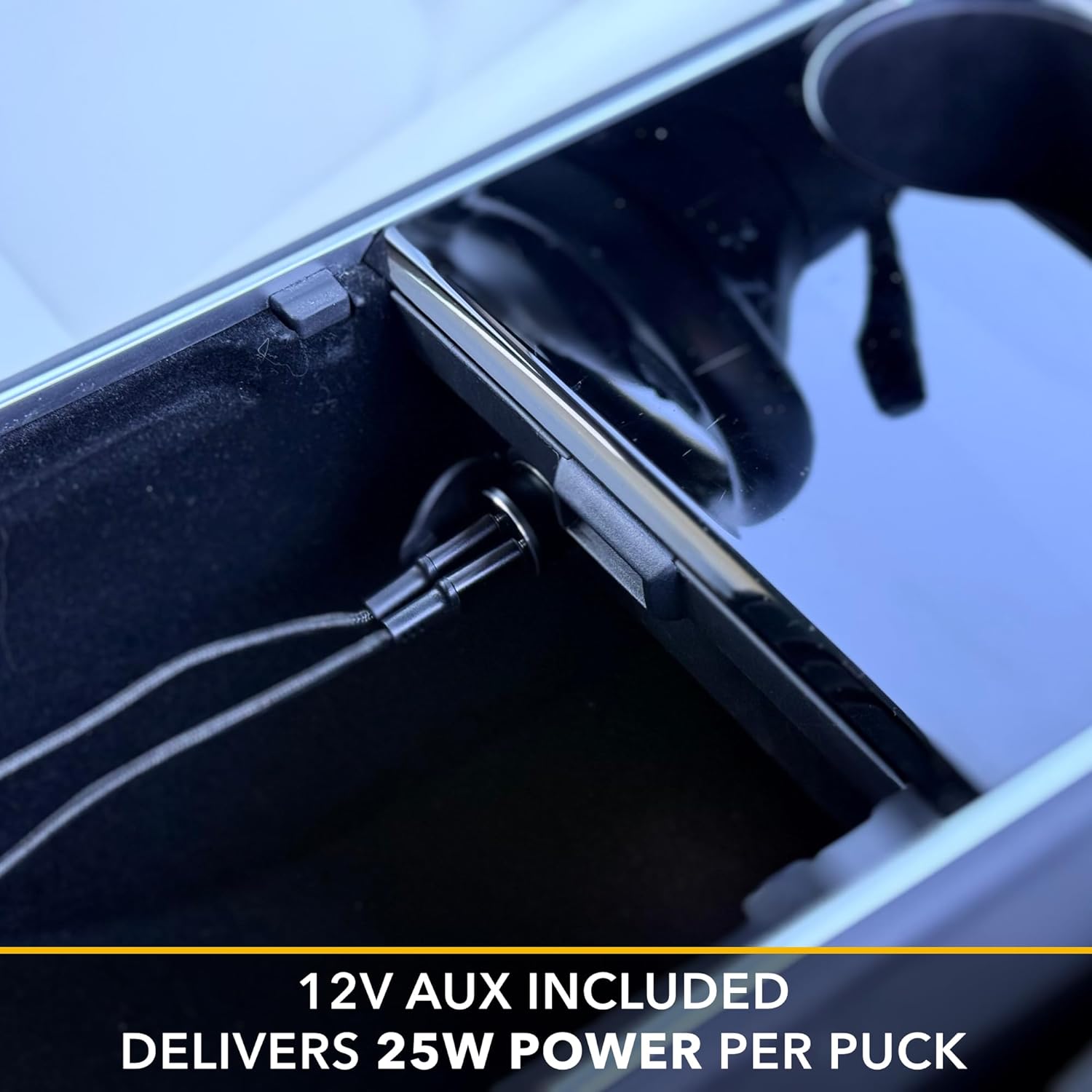 TWRAPS Dual Wireless 2 x 25W Phone Charger for 2017-2020 Tesla Model 3 & Tesla Model Y, 1st Gen Center Console Charging Pad -Works with iPhone 17 Pro Max and iPhone & Android Phones with MagSafe Cases