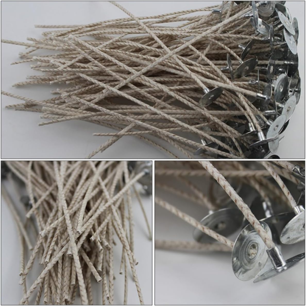 200pcs Candle Wicks with Cotton Core for DIY Candle Making Pre Waxed Supply for Birthday Christmas and Year Celebrations Safe and Practical Tool
