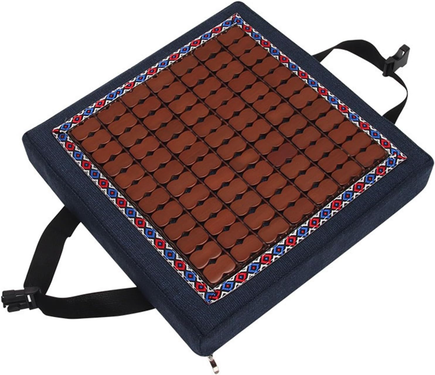 Stool Cushion Square with Ties 11/12/14/16 in,Non-Slip Bar Stool Cushion Square Seat Cushion with Machine Washable Cover Chair Seat Cushion Textured Barstool Pad(@33,16x16x3in/40x40x8cm)