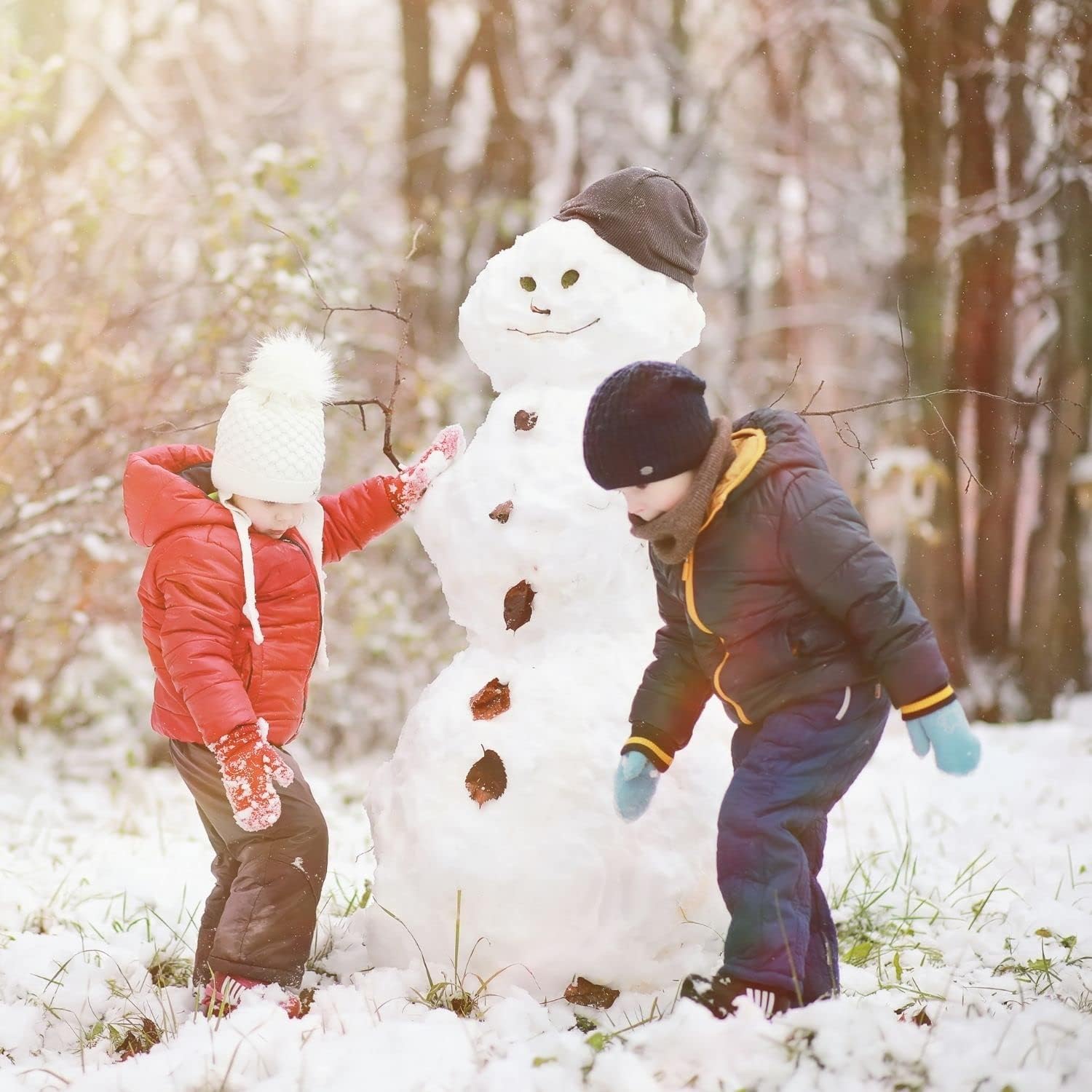 DOOVID Kids Knit Mittens Toddler Knit Gloves Winter Warm Knitted Magic Gloves Stretch Soft Mitten for Baby Boys Girls - Image 6