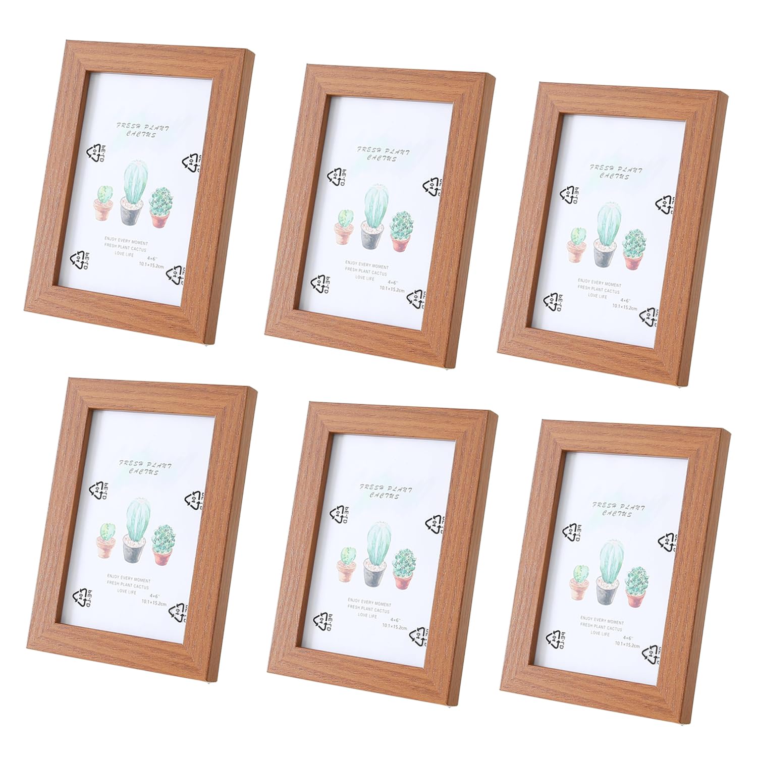 Kuber Industries Photo Frame For Home D?cor|Use Horizontal & Vertical|Crystal Clear Glass|Perfect For Home, Office And Shop "11.6x16.7CM"-Pack of 6 (Brown) (B0CNGYP1CT) Amazon Price History, Amazon Price Tracker