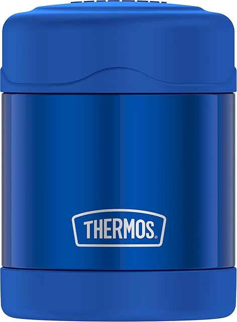Thermos Stainless Steel FUNTAINER 10 Ounce Food Jar, Stainless_Steel, Blue