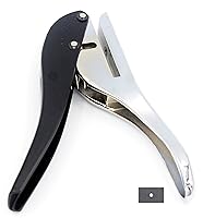 Vista 9 de Perforadora de mano de 1/4 de pulgada y 0.236 in en forma de estrella de metal plateado resistente de un solo agujero para tarjetas