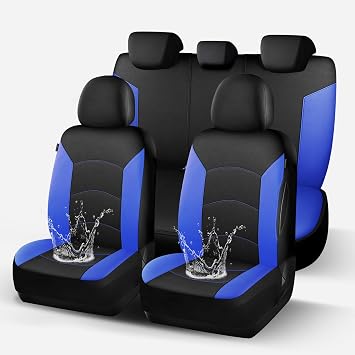 HChengkikz 5 Seat Full Set Car Seat Covers, Waterproof Seat Protectors