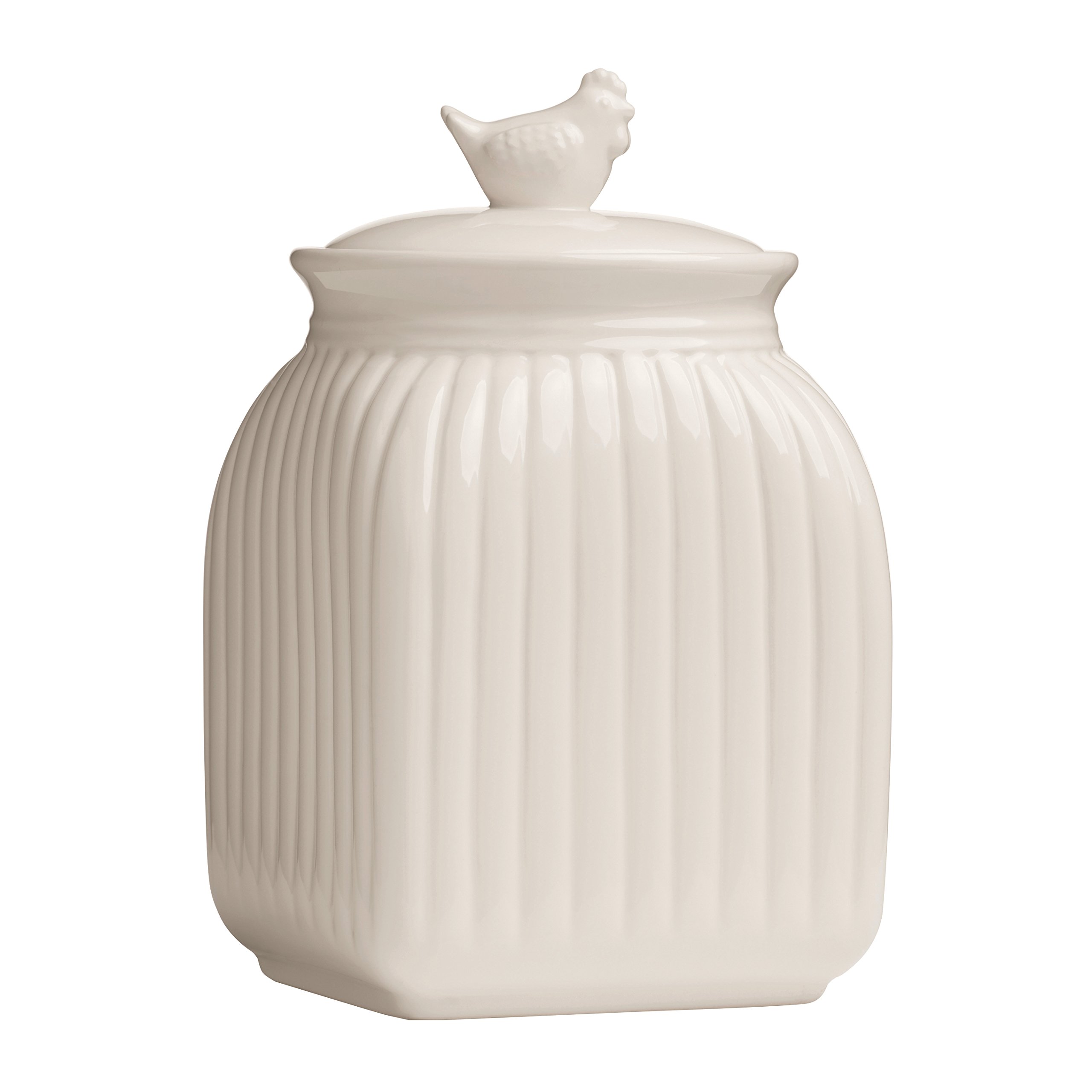 Premier Housewares Mrs Henderson Canister, Cream, 23 x 14 x 14 cm