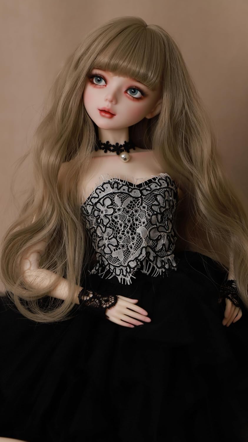 Hand-Painted BJD-Style BJDDoll 1/3, 22.8 Inches 56cm Tall, Gothic Lolita Cat-Ear Fashion Doll, PVC Body with 31 Movable Joints, Collectible Display Doll for Ages 15+ image 5