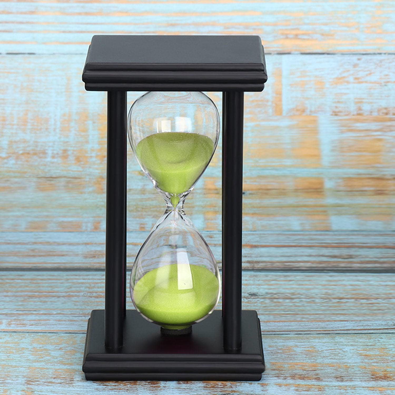 45 minutos reloj de arena temporizador de arena cocina escuela hora de madera moderna reloj de arena reloj de arena reloj de té temporizadores regalo para el hogar decoración