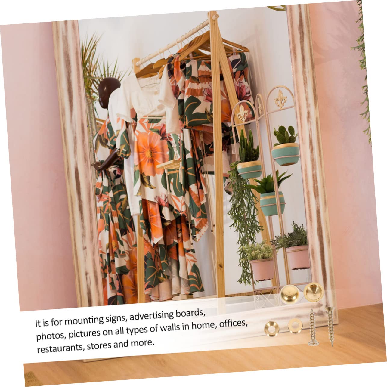 KICHOUSE 2sets Self-Tapping Screw Nails for Advertising Boards and Thickened Perfect for Furniture Repairs 16pcs*2