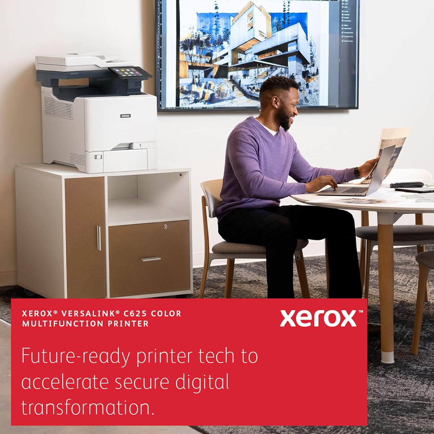 Xerox VersaLink C625 Color Multifunction Printer, Up to 52ppm,