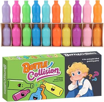 Color Matching Game, Colorful Drink Matching Board Game - Early Education Logic Thinking Puzzle for Kindergarten Preschool