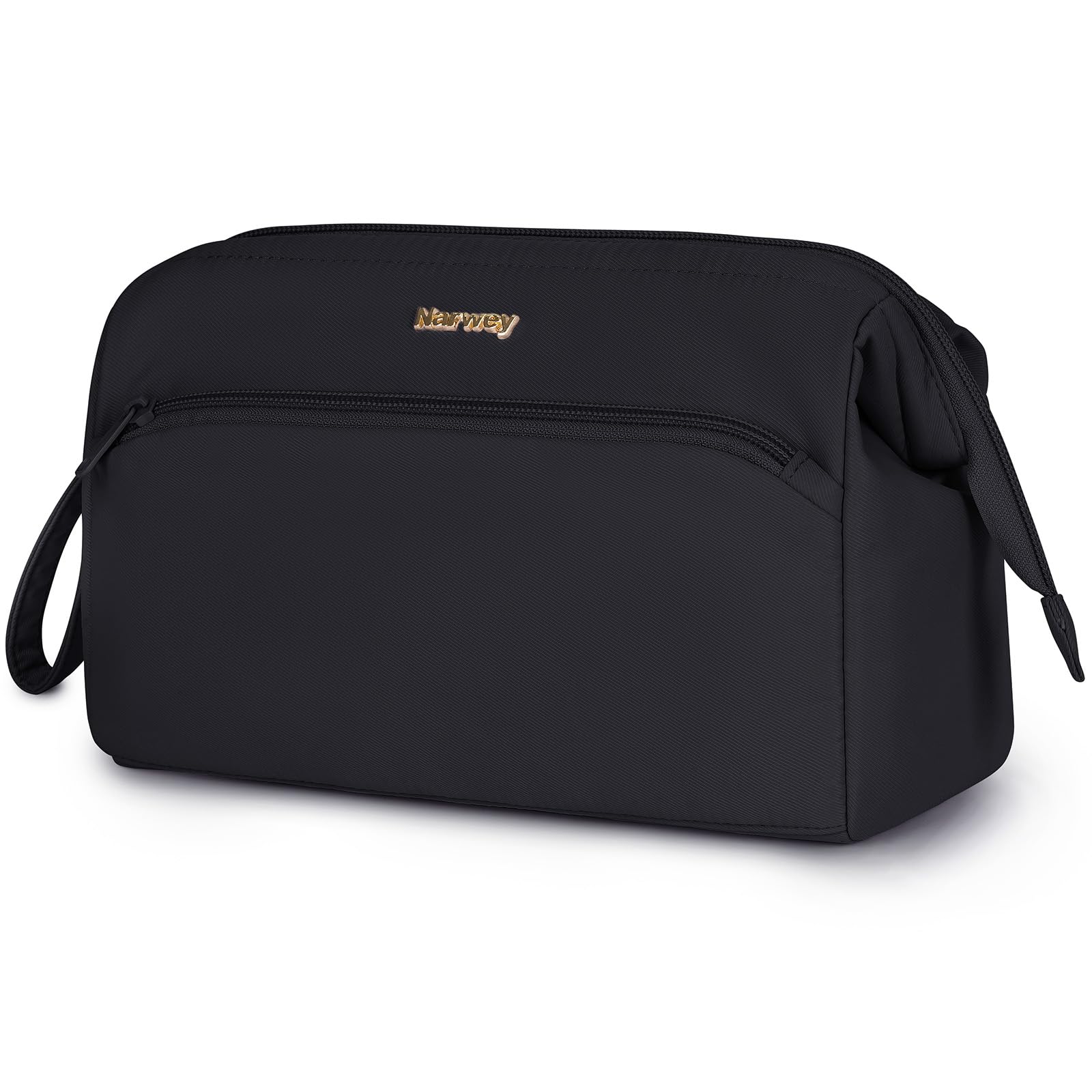 Narwey Klein Kulturtasche Damen Kulturbeutel Kosmetiktasche Schminktasche Reise Make-up-Tasche mit Weit Offener Tasche für Damen Frauen Frauen