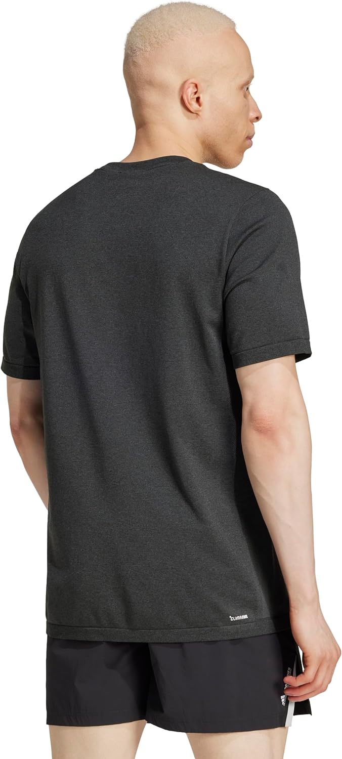 adidas Mens Train Essentials Structure Crew Neck Short Sleeve Casual Tops Casual - Green - Image 2