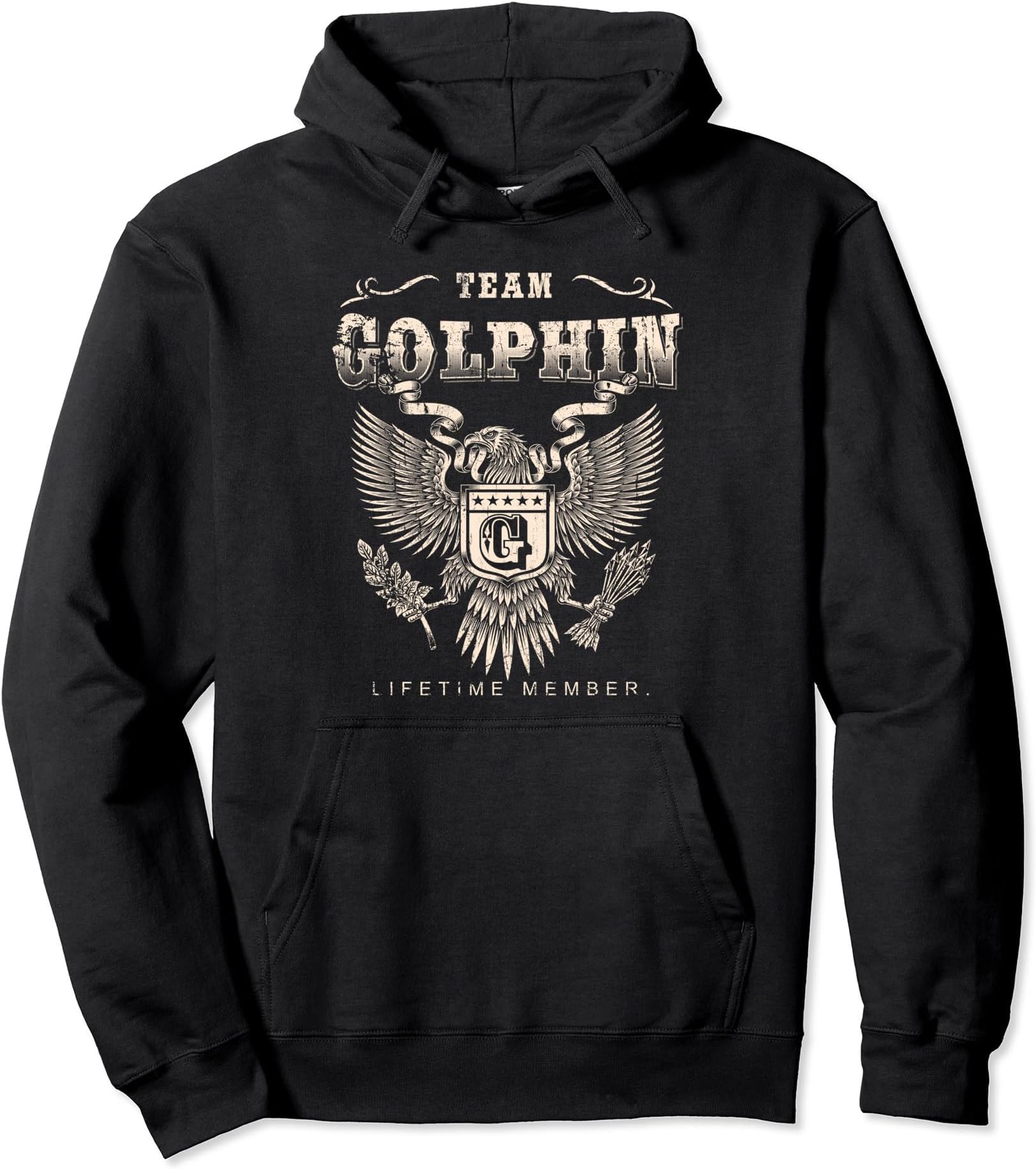 Team Golphin Family NameTeam Golphin Lifetime Member - Golphin Name Pullover Hoodie