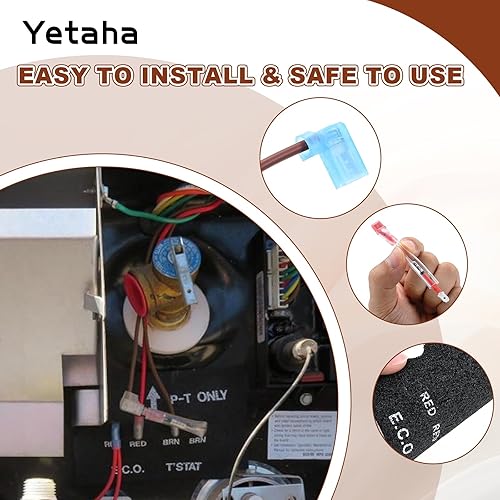 Miniatura 14 de Yetaha Paquete de 10 piezas de repuesto para calentador de agua para autocaravana Atwood 93866, piezas de fusible térmico para calentadores de agua