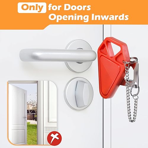 Miniatura 2 de Cerradura de puerta portátil Cerraduras de puerta de viaje para habitaciones de hotel, cerraduras de apartamento, cerradura de seguridad para el