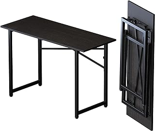 Lutown-Teen Folding Computer Desk 47 inch, Writing Gaming Computer Camping Table, No Assembly Required Home Office Desk, B... Price In India