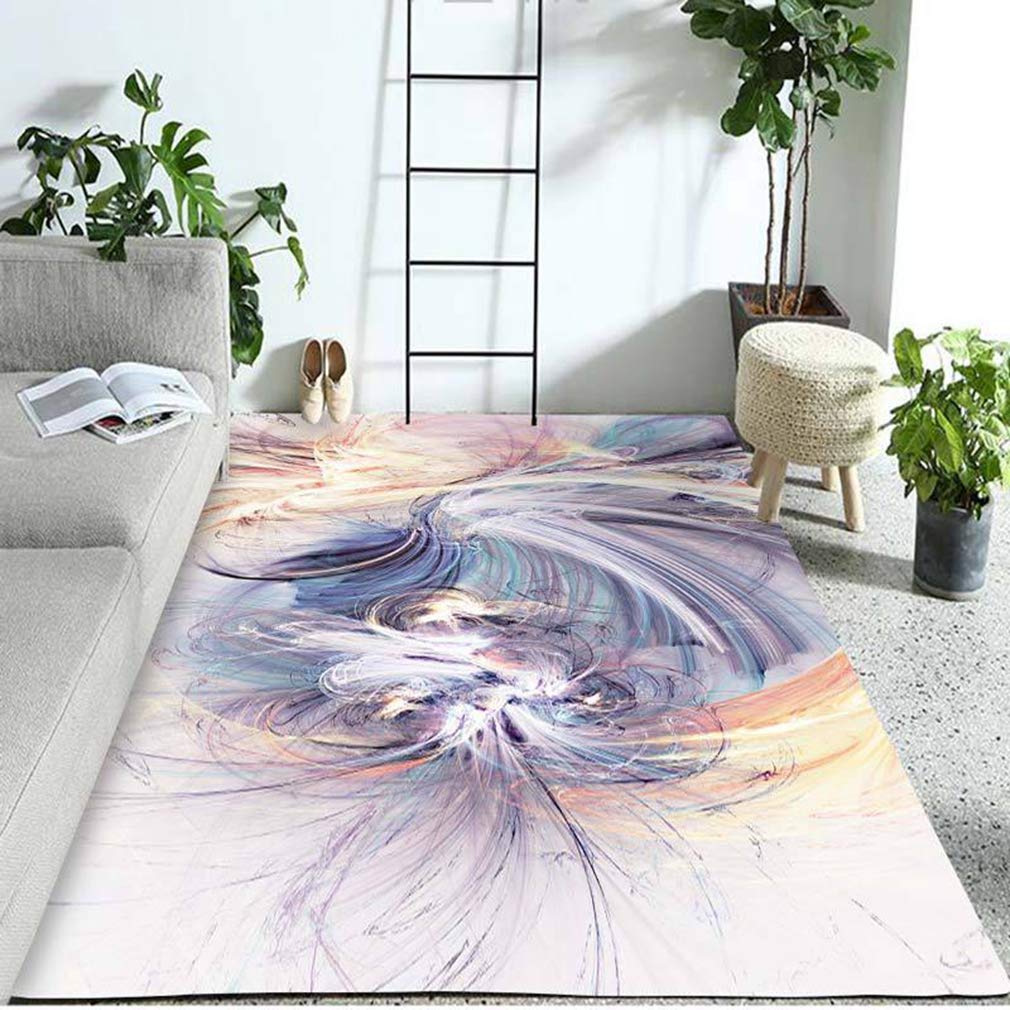 Buy MOXIC Soft Luxury Abstract Art Living Room Area Rugs Rectangular Children Crawling Bedroom Rug Fleece Anti-Slip Carpets Nordic Modern Home Decor Mats Indoor Outdoor Runners Nursery 4' X 6' — BookShops.in