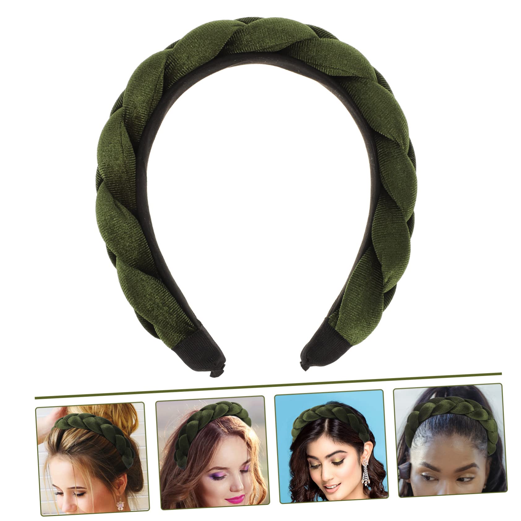 MAGICLULU 4 Fasce Annodate Per Donna Larghe E Spesse in Tessuto Per Trucco E Della Pelle.