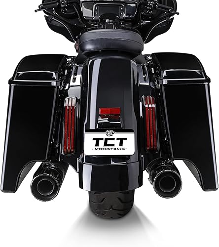 Miniatura 6 de TCT-MOTORPARTS - Alforjas rígidas extensas de 5 pulgadas