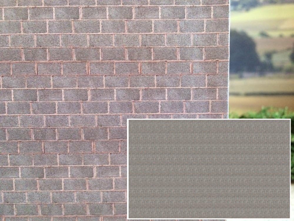 5 pcs Old Block Wall Wallpaper A4 Paper Sheet 1:32/1:35 Scale FBW01