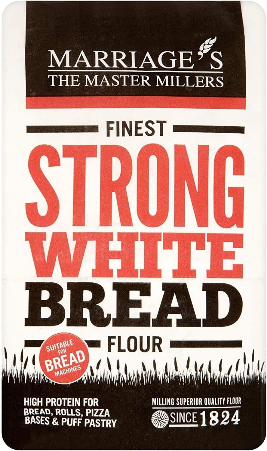 W & H Marriage & Son Finest Strong (White) Breadmaking Flour 1.5kg (Pack of 5)