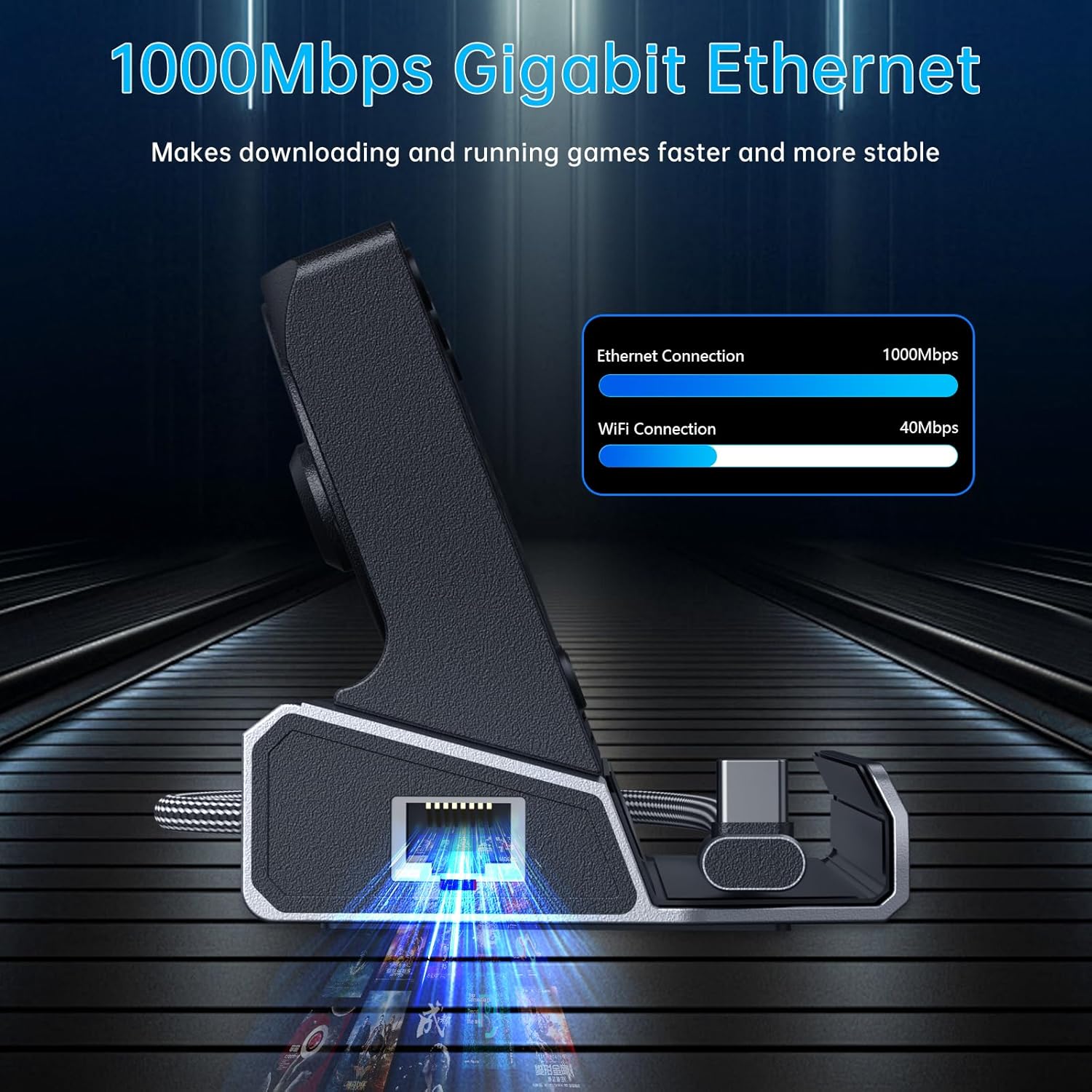 Dual Cooling Fans 12 in 1 Steam Deck Docking Station with 4K@60Hz 2.0,6 USB Ports,1000Mbps, USB-C 100W PD,40Gbps Adapter for Steam Deck/Rog Ally/Legion Go