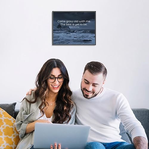 Miniatura 4 de Robert Browning ?Come Grow Old With Me?- Poetic Inspirational Wall Art Decor, This Literary Motivational Wall Art Print Is For Library Dcor, School